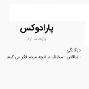 پارادوکس در ادبیات فارسی